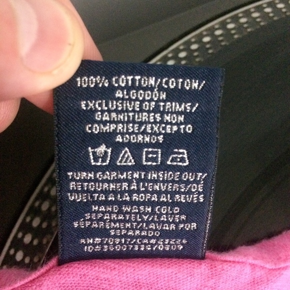 PINK Victorias Secret Top XS Pink Jeweled Scoop Neck Short Sleeve 100% Cotton - Picture 8 of 8